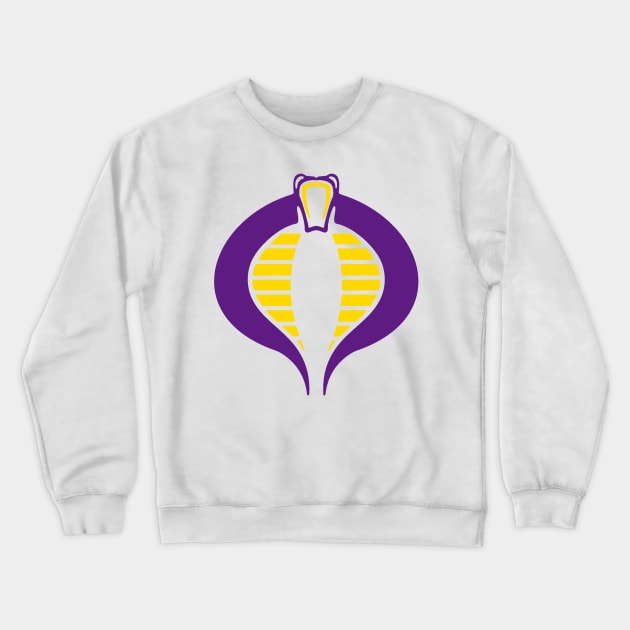 Purple and Gold Cobra Crewneck Sweatshirt by Gsweathers